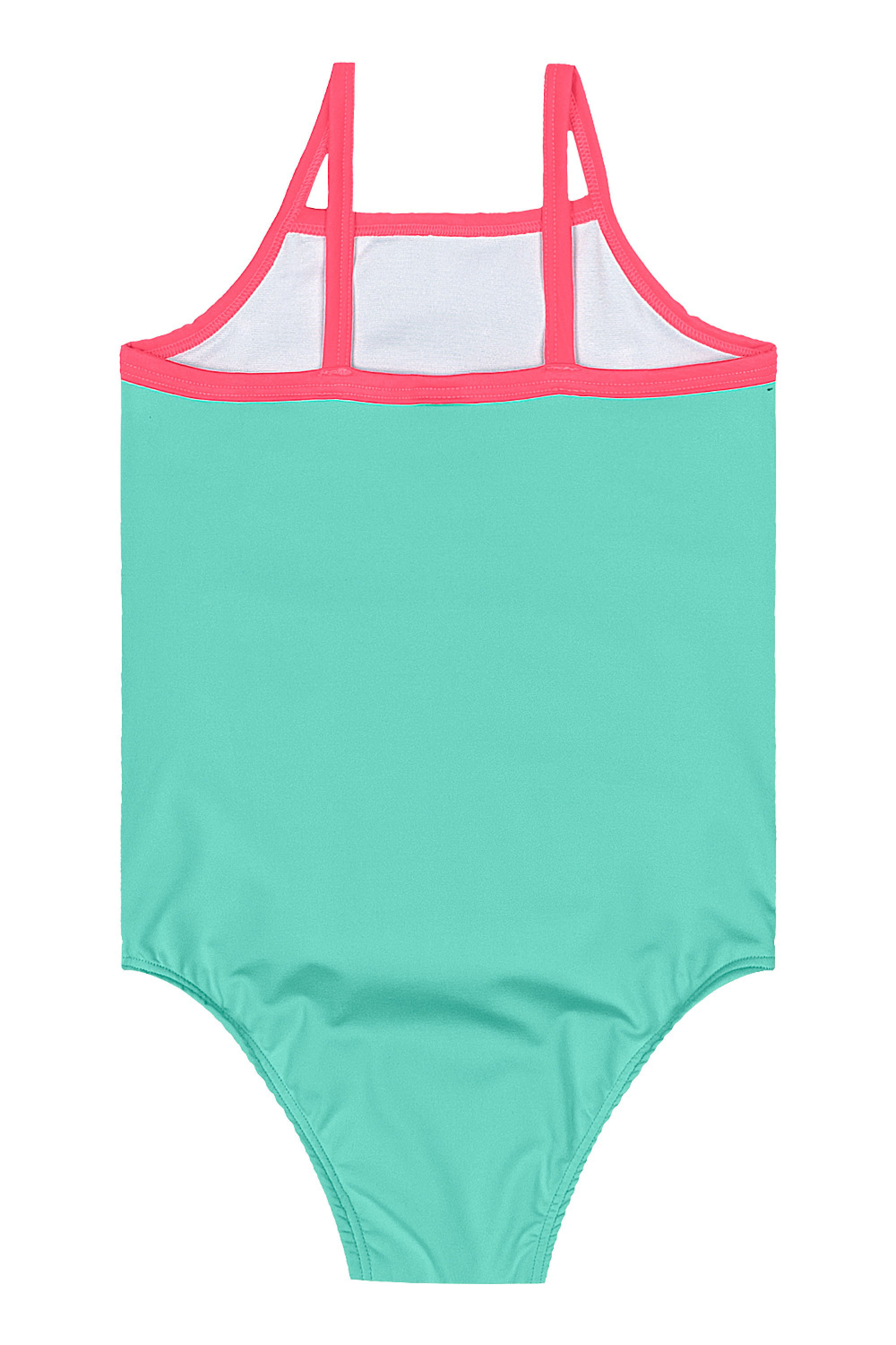 Maiô Infantil Em Malha UV DRY com Forro Em Microfibra (Rosa Pink Neon) Quimby - Imagem 2